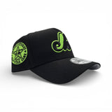 Black Erin Green Montreal Expos Curved Brim Gray Bottom 1982 All Star Game Side Patch New Era 9Forty Snapback