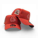 Orange Baltimore Orioles Curved Brim Gray Bottom 50th Anniversary Side Patch New Era 9Forty Snapback