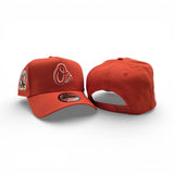Orange Baltimore Orioles Curved Brim Gray Bottom 50th Anniversary Side Patch New Era 9Forty Snapback