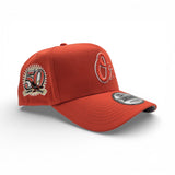 Orange Baltimore Orioles Curved Brim Gray Bottom 50th Anniversary Side Patch New Era 9Forty Snapback