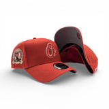 Orange Baltimore Orioles Curved Brim Gray Bottom 50th Anniversary Side Patch New Era 9Forty Snapback