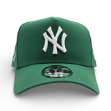 Kelly Green New York Yankees Curved Brim Gray Bottom 2000 Subway Series Side Patch New Era 9Forty Snapback