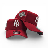 Red New York Yankees Curved Brim Gray Bottom 1996 World Series Side Patch New Era 9Forty Snapback