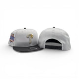 White Philadelphia Phillies Dark Gray Visor Pink Bottom 1996 All Star Game Side Patch New Era 9Fifty Snapback