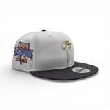 White Philadelphia Phillies Dark Gray Visor Pink Bottom 1996 All Star Game Side Patch New Era 9Fifty Snapback