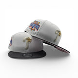 White Philadelphia Phillies Dark Gray Visor Pink Bottom 1996 All Star Game Side Patch New Era 9Fifty Snapback