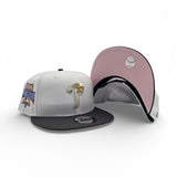 White Philadelphia Phillies Dark Gray Visor Pink Bottom 1996 All Star Game Side Patch New Era 9Fifty Snapback