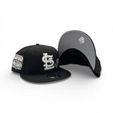 Black White Logo St. Louis Cardinals Rose Gray Bottom Busch Stadium Final Season Side Patch New Era 9Fifty Snapback