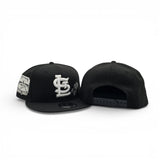 Black White Logo St. Louis Cardinals Rose Gray Bottom Busch Stadium Final Season Side Patch New Era 9Fifty Snapback