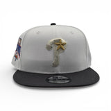 White Philadelphia Phillies Dark Gray Visor Pink Bottom 1996 All Star Game Side Patch New Era 9Fifty Snapback