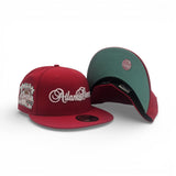 Red Atlanta Braves Mint Green Bottom 2000 All Star Game Side Patch New Era 59Fifty Fitted