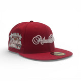 Red Atlanta Braves Mint Green Bottom 2000 All Star Game Side Patch New Era 59Fifty Fitted