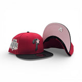 Red Philadelphia Phillies Black Visor Pink Bottom 1996 All Star Game Side Patch New Era 9Fifty Snapback
