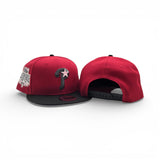 Red Philadelphia Phillies Black Visor Pink Bottom 1996 All Star Game Side Patch New Era 9Fifty Snapback