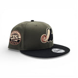 Olive Green Montreal Expos Black Visor Gray Bottom 35th Anniversary Side Patch 9Fifty New Era Snapback
