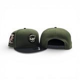 Rifle Green Chicago Cubs Black Visor Gray Bottom Be Alert Foul Balls Side Patch New Era 9Fifty Snapback
