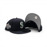 Navy Blue Seattle Mariners Gray Bottom 2001 All Star Game Side Patch New Era 59Fifty Fitted