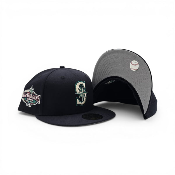 Navy Blue Seattle Mariners 2001 All Star Game Patch New Era Fitted ...