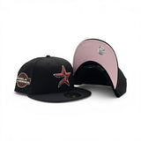 Black Houston Astros Pink Bottom 2005 World Series Side Patch New Era 59Fifty Fitted