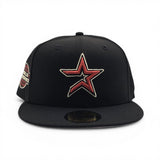 Black Houston Astros Pink Bottom 2005 World Series Side Patch New Era 59Fifty Fitted