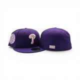 Purple Philadelphia Phillies Green Bottom 1942 All Star Game Side Patch New Era 59Fifty Fitted