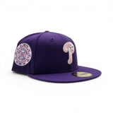 Purple Philadelphia Phillies Green Bottom 1942 All Star Game Side Patch New Era 59Fifty Fitted