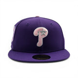 Purple Philadelphia Phillies Green Bottom 1942 All Star Game Side Patch New Era 59Fifty Fitted