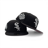 Black Chicago White Sox Pink Bottom 2003 All Star Game Side Patch New Era 59Fifty Fitted