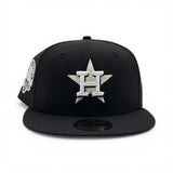 Black Houston Astros H Logo Pink Bottom 45th Anniversary Side Patch New Era Fitted