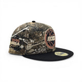 Real Tree Houston Rockets Black Visor Gray Bottom The 1995 NBA Finals Side Patch New Era 59Fifty Fitted