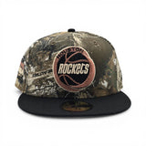 Real Tree Houston Rockets Black Visor Gray Bottom The 1995 NBA Finals Side Patch New Era 59Fifty Fitted