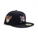Navy Blue Detroit Tigers Gray Bottom 2000 All Star Game Side Patch New Era 59Fifty Fitted