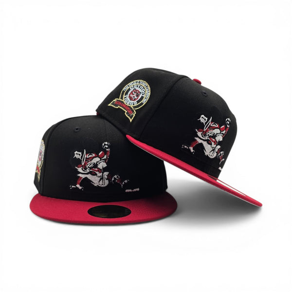 Black Detroit Tigers Red Visor Gray Bottom 1968 World Series Champions ...