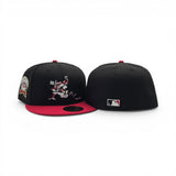 Black Detroit Tigers Red Visor Gray Bottom 1968 World Series Champions Side Patch New Era 59Fifty Fitted