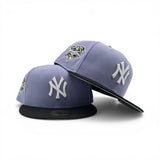 Lavender New York Yankees Black Visor Gray Bottom 2000 World Series New Era Fitted
