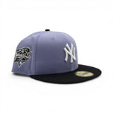 Lavender New York Yankees Black Visor Gray Bottom 2000 World Series New Era Fitted