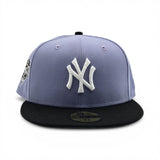 Lavender New York Yankees Black Visor Gray Bottom 2000 World Series New Era Fitted