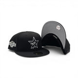 Black Houston Astros Drip Logo Gray Bottom 2004 All Star Game Side Patch New Era 59Fifty Fitted