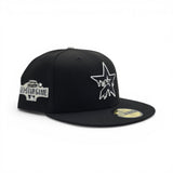 Black Houston Astros Drip Logo Gray Bottom 2004 All Star Game Side Patch New Era 59Fifty Fitted