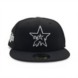 Black Houston Astros Drip Logo Gray Bottom 2004 All Star Game Side Patch New Era 59Fifty Fitted