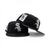 Black Chicago White Sox Pink Bottom 95 Years Side Patch New Era 59Fifty Fitted