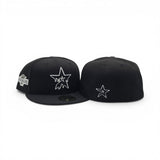 Black Houston Astros Drip Logo Gray Bottom 2004 All Star Game Side Patch New Era 59Fifty Fitted