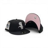 Black Chicago White Sox Pink Bottom 95 Years Side Patch New Era 59Fifty Fitted
