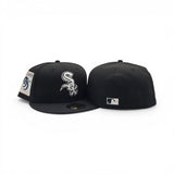 Black Chicago White Sox Pink Bottom 95 Years Side Patch New Era 59Fifty Fitted
