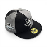 Pinwheel Black/Gray Houston Astros Black Visor Icy Blue Bottom 2005 World Series Side Patch New Era 59Fifty Fitted