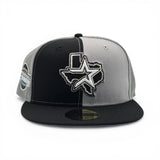 Pinwheel Black/Gray Houston Astros Black Visor Icy Blue Bottom 2005 World Series Side Patch New Era 59Fifty Fitted