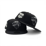 Black New York Knicks Gray Bottom 70th Anniversary Side Patch New Era 59Fifty Fitted