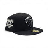 Black New York Knicks Gray Bottom 70th Anniversary Side Patch New Era 59Fifty Fitted