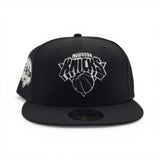 Black New York Knicks Gray Bottom 70th Anniversary Side Patch New Era 59Fifty Fitted