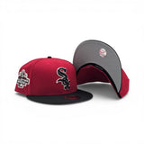 Red Chicago White Sox Black Visor Gray Bottom 2003 All Star Game Side Patch New Era 59Fifty Fitted